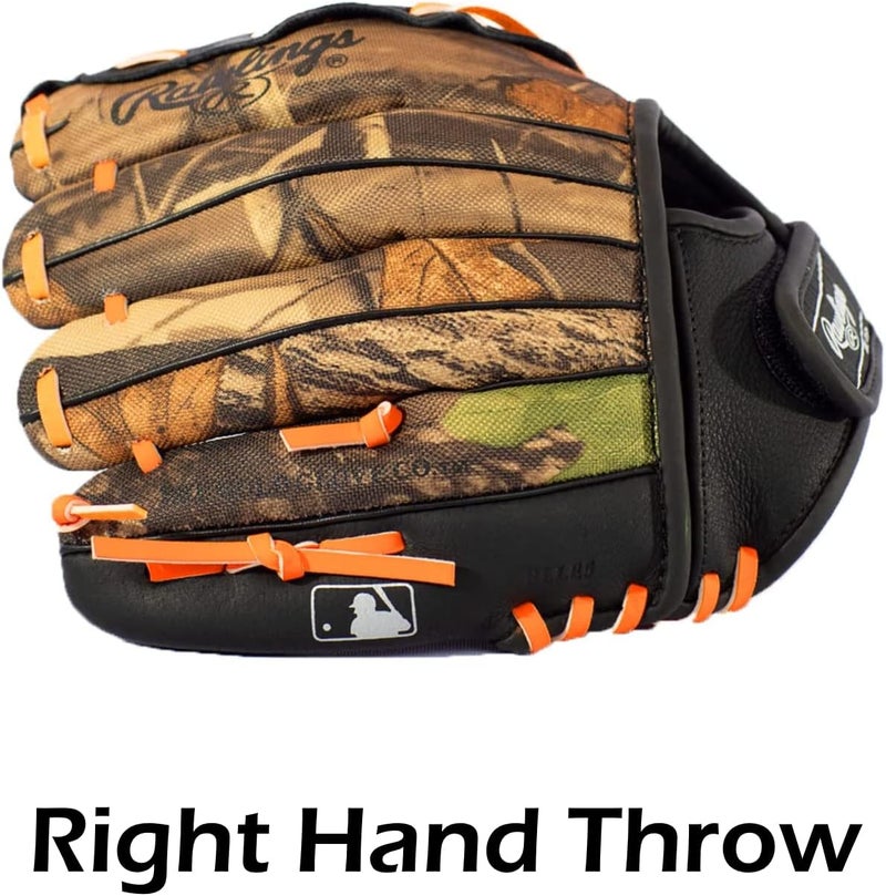 Rawlings Playmaker Camo Kids Baseball Glove for Kids 5-8 - TBall Glove – 10.5" - Right Hand Throw - Glove Fits on Left Hand - Make Selection Carefully - Image 3